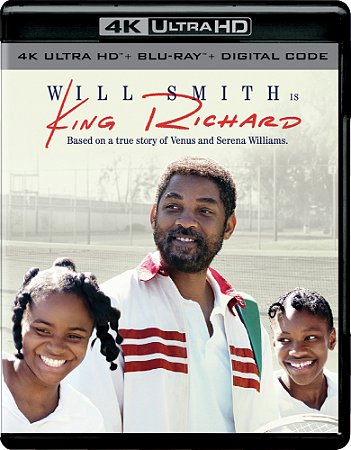 4K UHD + Blu-Ray King Richard Criando Campeãs | King Richard - Will Smith