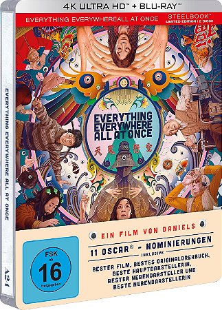 4K UHD + Blu-Ray steelBook Tudo em Todo Lugar ao Mesmo Tempo | Everything Erverywhere All at Once