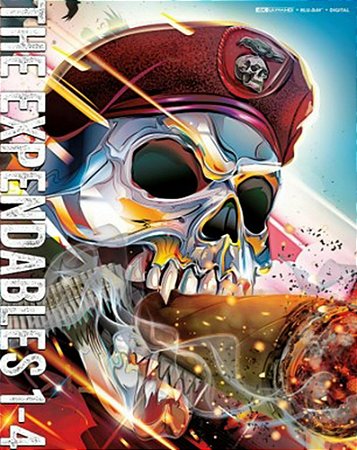 4K UHD + Blu-Ray SteelBook Os Mercenários - 4 Filmes Stallone | The Expendables 1 à 4