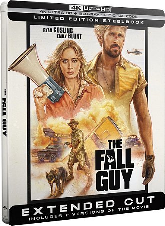 4K UHD + Blu-Ray SteelBook o Dublê - ryan Gosling Emily Blant | The Fall Guy