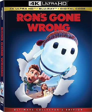 4K UHD + Blu-Ray Ron Bugado - Disney | Ron's Gone Wrong