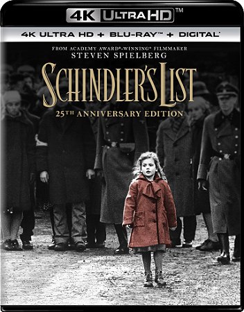 4K UHD + Blu-ray A Lista de Schindler - Steven Spielberg | Schindler's List