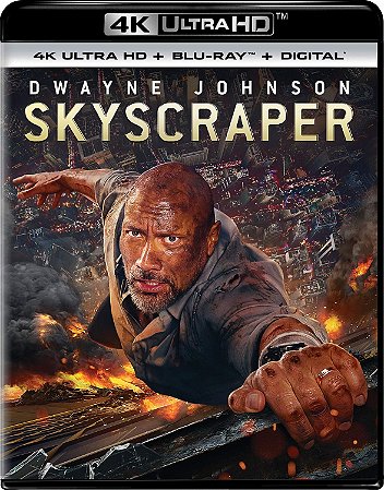 4K UHD + Blu-ray Arranha-Céu Coragem sem Limite - Dwayne Johson | Skyscraper