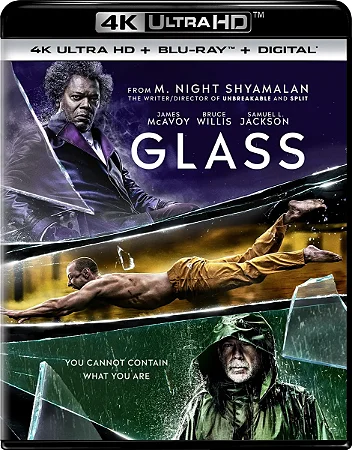 4K UHD + Blu-Ray Vidro | Glass - Bruce Willis - Lacrado
