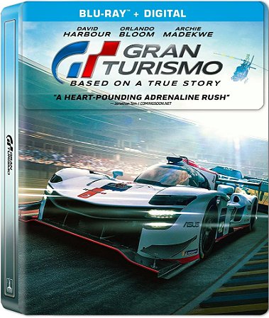 Blu-Ray SteelBook Gran Turismo de Jogador a Corredor - David Harbour