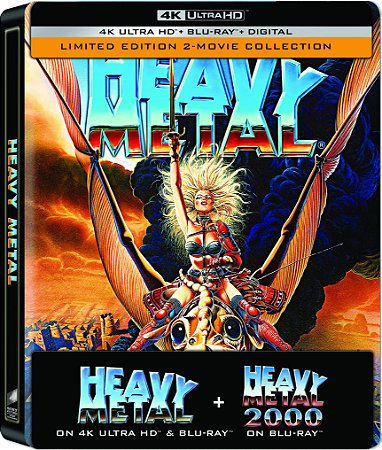 4K UHD + Blu-Ray SteelBook Universo em Fantasia | Heavy Metal + Heavy Metal 2000 - Leg