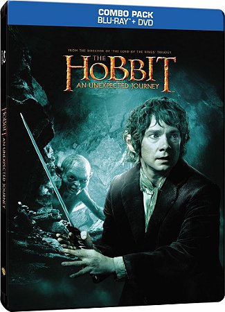 Blu-Ray SteelBook Hobbit Uma Jornada Inesperada - Dublado e Legendado