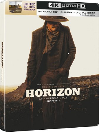 4K UHD + Blu-Ray SteelBook Horizon Saga Americana Temporada 1 - Kevin Costner