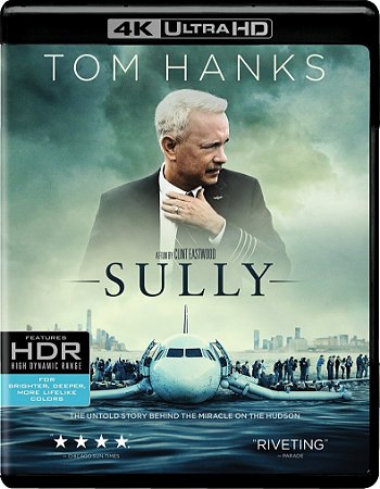 4K UHD + Blu-Ray Sully O Herói do Rio Husdon | Sully - Tom Hanks - Dublado e Legendado