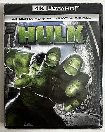 4K UHD + Blu-Ray Hulk - Marvel - Eric Bana - Dublado e Legendado