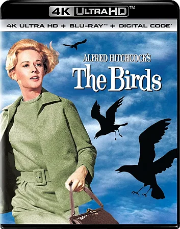4K UHD + Blu-Ray Os Pássaros | The Birds - Alfred Hitchcock - Lacrado - Dublado e Legendado