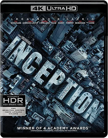 4K UHD + Blu-Ray A Origem | Inception - Leonardo Di Caprio - Dublado e Legendado