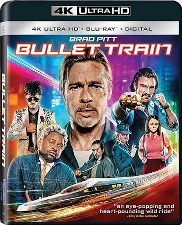 4K UHD + Blu-Ray Trem Bala | Bullet Train - Brad Pitt - Dublado e Legendado