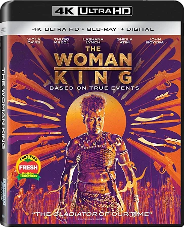 4K UHD + Blu-Ray A Mulher Rei | The Woman King - Viola Davis - Dublado e Legendado