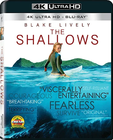 4K UHD + Blu-Ray Águas Rasas | The Shallows - Blake Lively - Dublado e Legendado