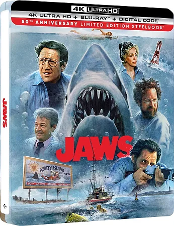 4K UHD + Blu-Ray SteelBook Tubarão | Jaws