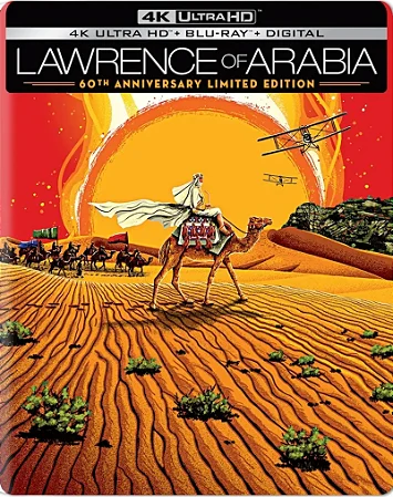 4K UHD + Blu-Ray SteelBook Lawrence Da Arábia | Lawrence Of Arabia - Dublado e Legendado