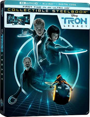 4K UHD + Blu-ray SteelBook Tron O Legado | Tron Legacy - Disney