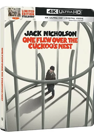 4K UHD SteelBook Um Estranho No Ninho | One Flew Over The Cuckoo's Nest - Jack Nicholson