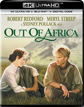 4K UHD + Blu-Ray Entre Dois Amores | Out Of Africa - Meryl Streep - Robert Redford