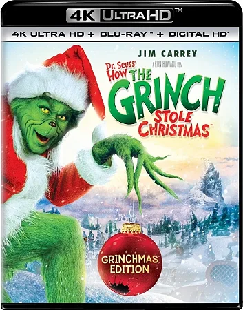 4K UHD + Blu-Ray O Grinch | Dr. Seuss' How The Grinch Stole Christmas - Dublado e Legendado