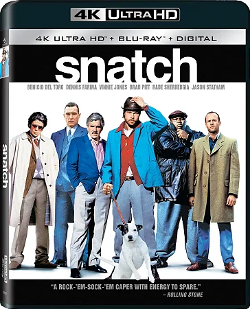 4K UHD + Blu-Ray Porcos e Diamantes | Snatch - Brad Pitt - Dublado e Legendado