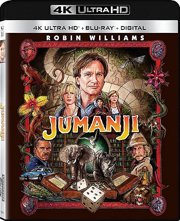 4K UHD + Blu-Ray Jumanji - Robin Williams - Dublado e Legendado