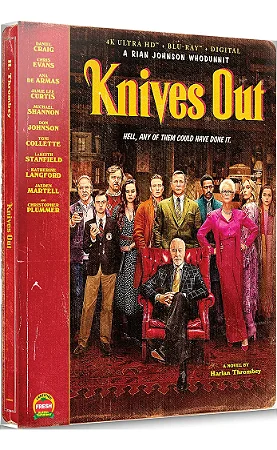 4K UHD + Blu-Ray SteelBook Entre Facas e Segredos | Knives Out - Daniel Craig