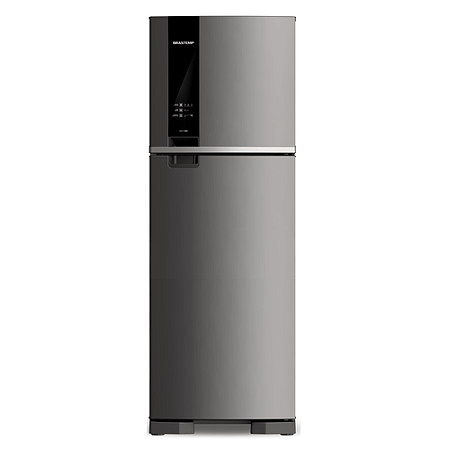 Geladeira Brastemp Frost Free Duplex 375 litros cor Inox com Espaço Adapt - BRM45JK • 110V