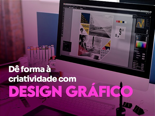 Curso Design Gráfico COMPLETO 10 Cursos do Zero ao Avançado