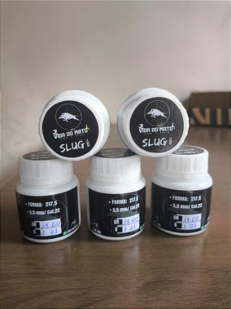 Slug vida do mato 5.5mm forma(217.5) depois que efetuar a compra mande uma mensagem escolhendo o peso, até o 20.20 grans 65 reais acima de 20.20grans 75 reais