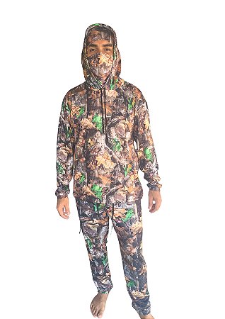 Conjunto camuflado primavera + balacrava