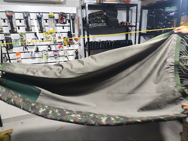 REDE 1.80 COM PUNHO 50 CM (CAMUFLADA FORRADA NO CAMURÇA SEM A CINTA )