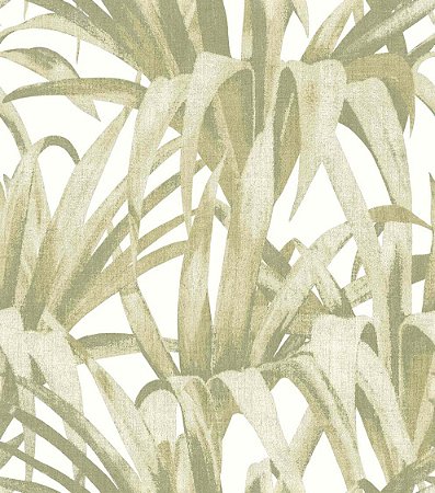 Papel de Parede Botany House - Folhas e Flores - 15525 - Vinílico