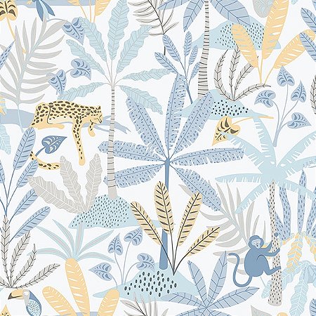 Papel de Parede Enzo - Folhas e Flores - 286-2 - Vinílico