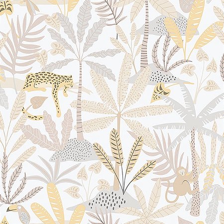 Papel de Parede Enzo - Folhas e Flores - 286-3 - Vinílico