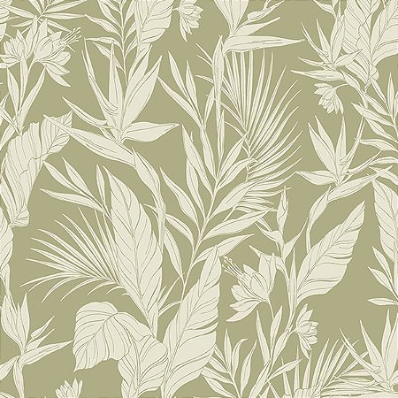 Papel de Parede Icon - Folhas e Flores - A71102 - Vinílico