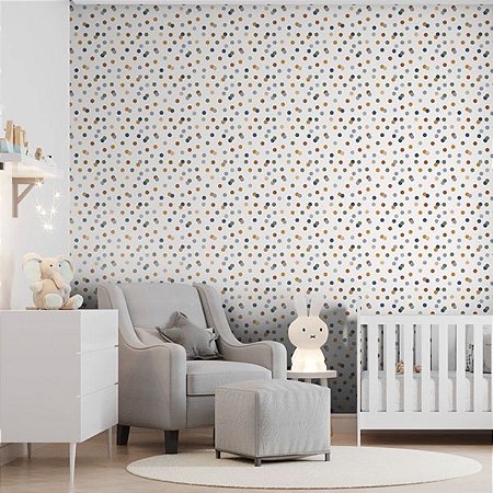 Papel de Parede Revoada - Poa - 4418 - Vinílico