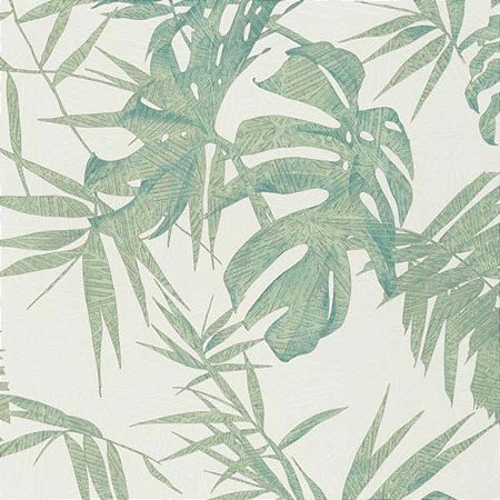 Papel de Parede Ambiance - Folhas e Flores - 29403 - TNT - Vinílico