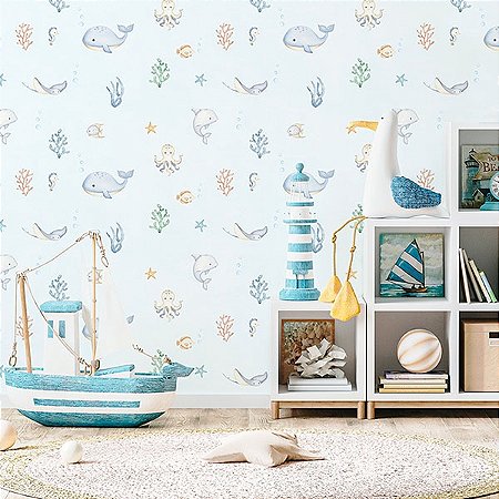 Papel de Parede Doce Bebê 1 - Infantil - DB728 - Vinílico