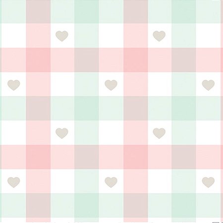 Papel de Parede Doce Bebê 2 - Xadrez - DB814 - Vinílico