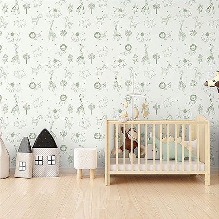 Papel de Parede Doce Bebê 2 - Infantil - DB834 - Vinílico