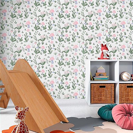 Papel de Parede Sonhos - Folhas e Flores - 4214 - Vinílico