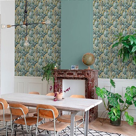 Papel de Parede Ciara - Folhas e Flores - a58403 - Vinílico