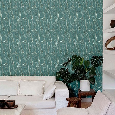 Papel de Parede Ciara - Folhas e Flores - a64202 - Vinílico