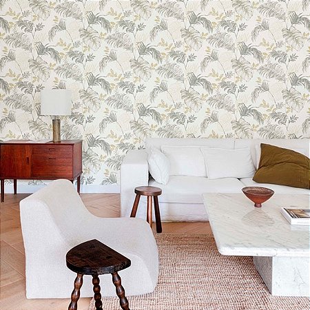 Papel de Parede Ciara - Folhas e Flores - a64301 - Vinílico
