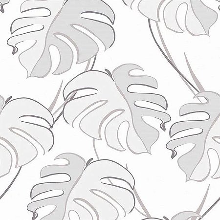 Papel de Parede Kylie - Folhas e Flores - 81604 - TNT - Vinílico