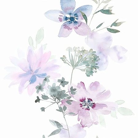 Papel de Parede Kylie - Folhas e Flores - 81625 - TNT - Vinílico