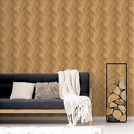 Papel de Parede Natural FX 2 - Chevron - G67998 - Vinílico