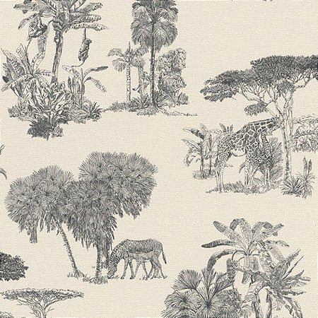 Papel de Parede Charlottenburg - Toile de Jouy - 555028 - Vinílico